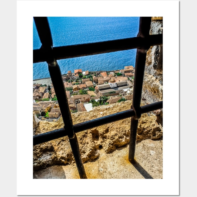 High and Hide - Monemvasia, Greece Wall Art by GRKiT